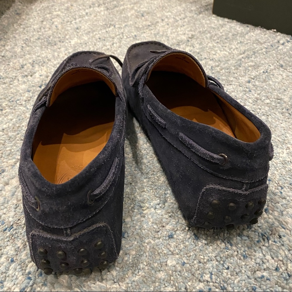 Tod’s Men's Suede Moc-Toe Tie Drivers